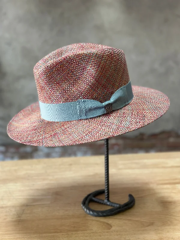 Lightweight felt hat for easy portability -Dobbs Summertime Stroll Straw Fedora Hat