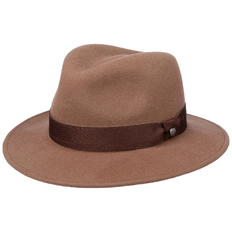 Affordable felt hat for stylish budget wear -Scottsbluff Traveller Felt Fedora Hat