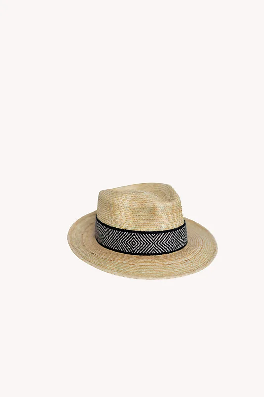 Casual felt hat for relaxed weekend vibes -Fedora Palm Leaf Straw Hat