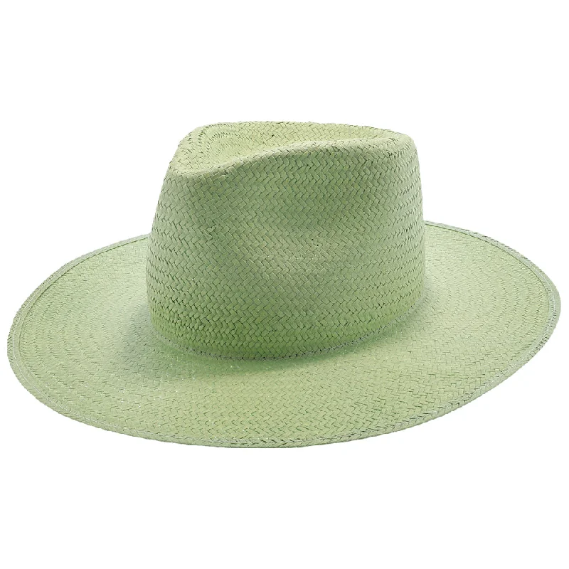 Breathable felt hat for all-day comfort -Geraldine - Betmar Paper Straw Fedora Hat