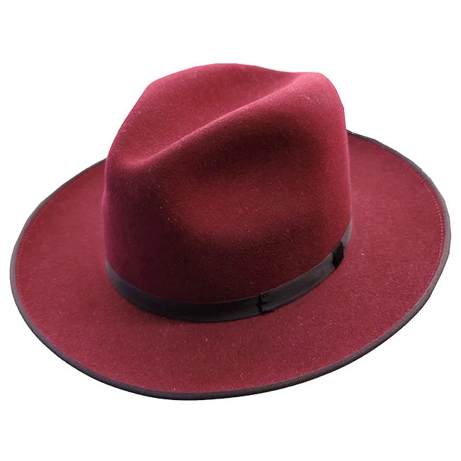 Designer felt hat with premium craftsmanship -Stefeno Chester Fedora Hat