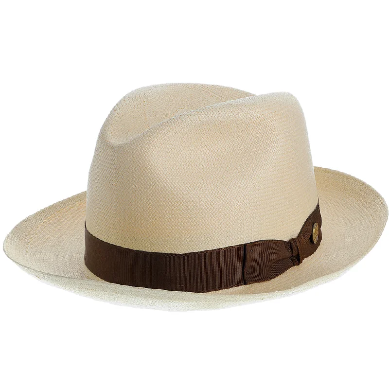 Designer felt hat with artistic wool craft -Ibarra - Stetson Panama Straw Fedora Hat