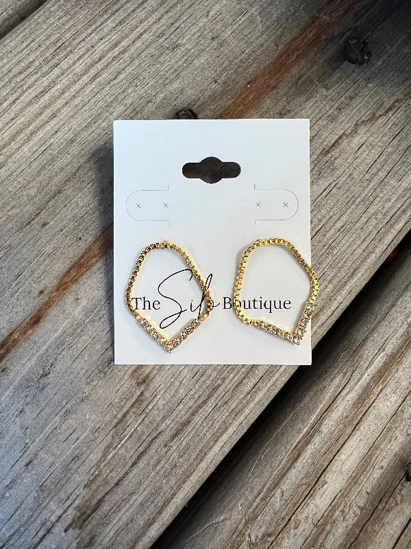 Small Drop Earrings for Delicate -Encore Gold Drop Earrings