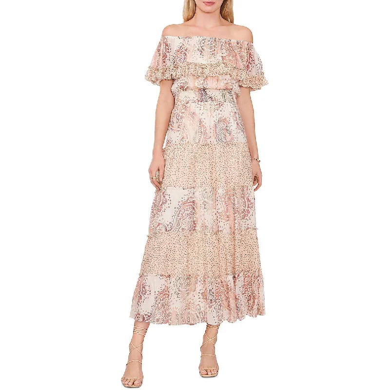 Off-shoulder Dresses for Feminine -Vince Camuto Womens Daytime Long Sundress