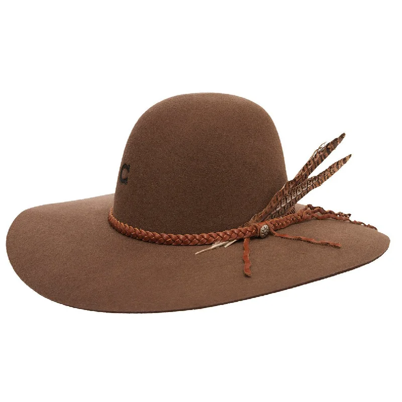 Durable felt hat with sturdy wool build -Wanderlust Acorn Cowgirl Hat