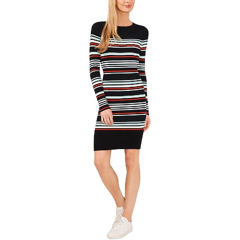 Rhinestone Dresses for Bling -CeCe Womens Striped Midi Sweaterdress