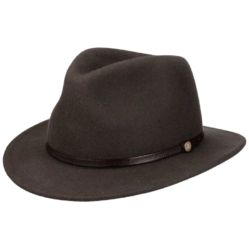 Rugged felt hat for tough trail adventures -Muskoda Traveller Wool Hat by Lierys