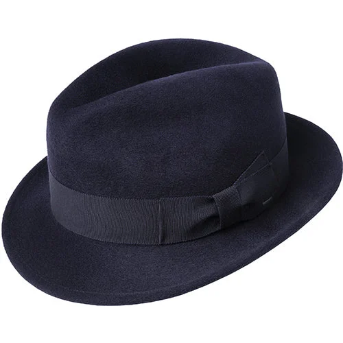 Handmade felt hat with unique artistic flair -Bailey Riff Fedora Hat