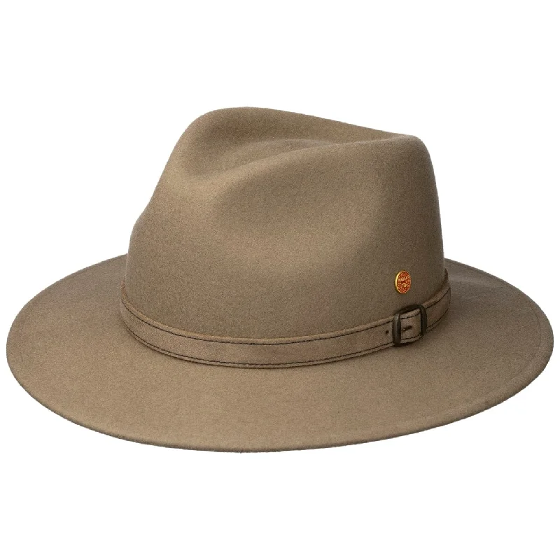 Classic fedora felt hat for timeless charm -Gedeon Uni Traveller Wool Hat by Mayser