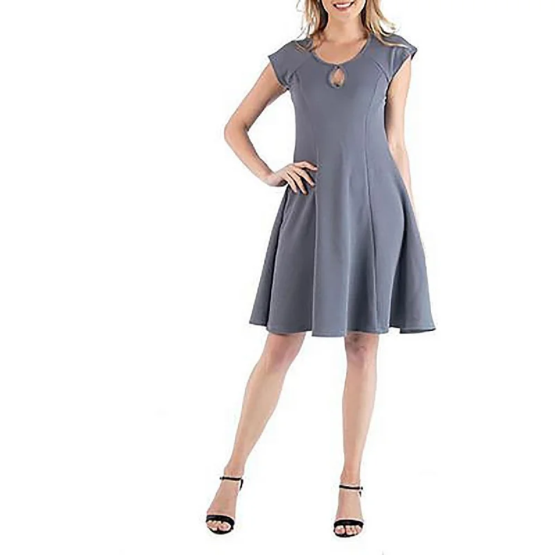 Shift Dresses for Simple Look -24seven Comfort Apparel Womens Plus Beach Short Shift Dress