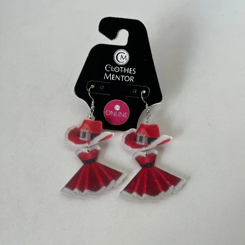 Drop Earrings with Crown Designs -Earrings Dangle/drop By Clothes Mentor