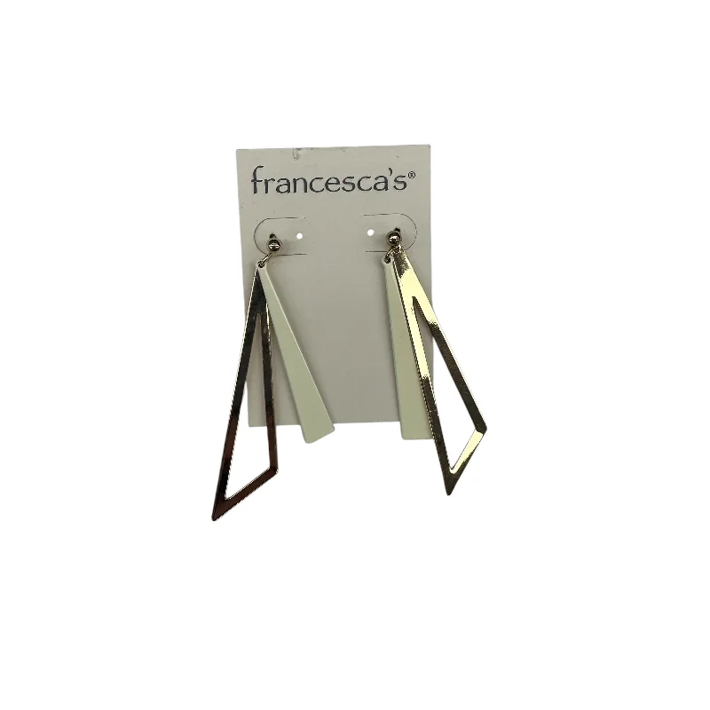 Leverback Drop Earrings for Comfort -Earrings Dangle/Drop By Francesca’S In Cream