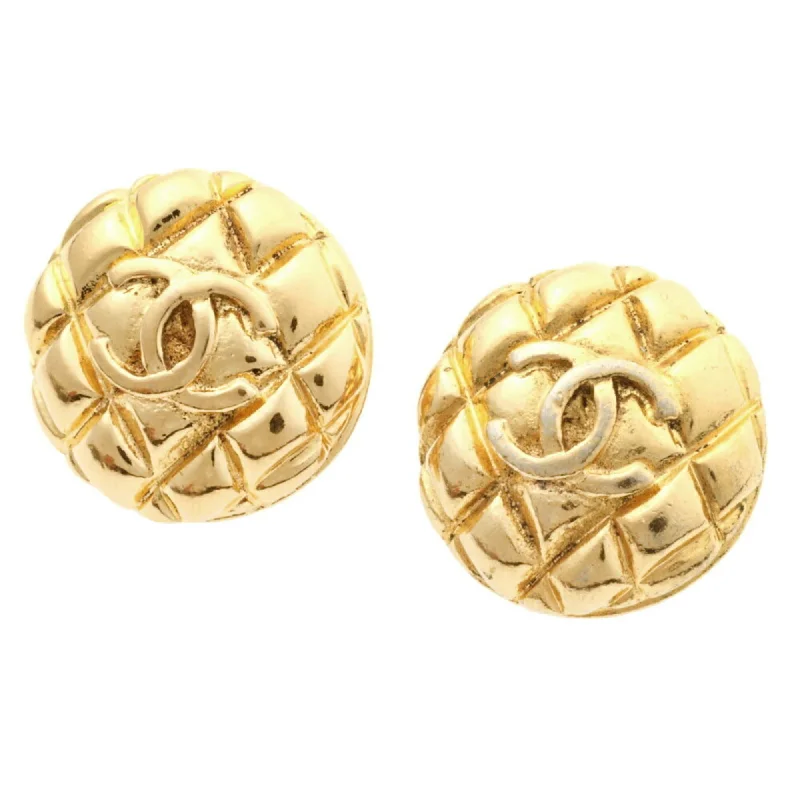 Drop Earrings with Infinity Symbols -Chanel  Clip Earrings (Pre-Owned)