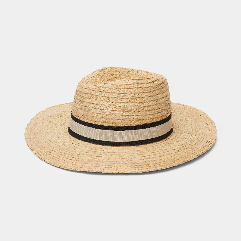 Elegant wool felt hat for special events -Straw Fedora Sun Hat