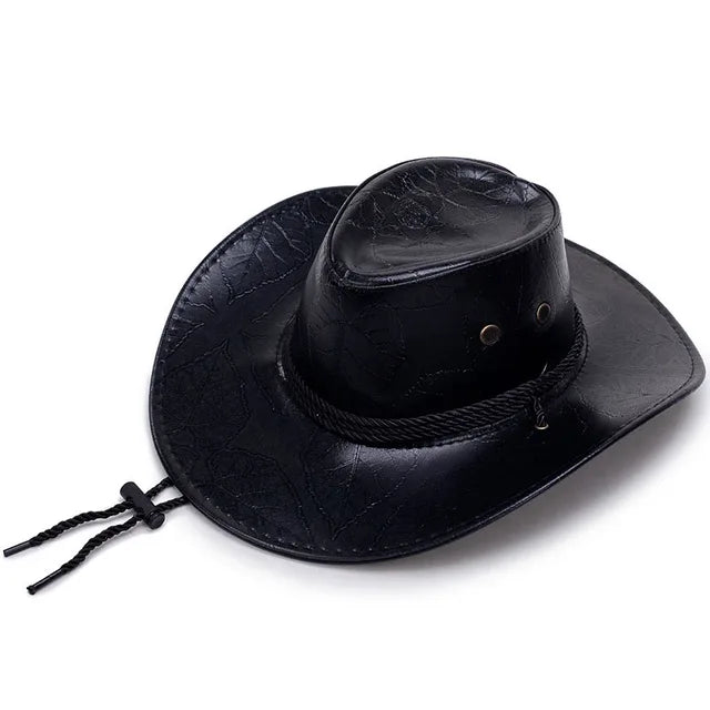 Affordable felt hat with simple chic look -Cattleman's Charm Retro Western Cowboy Riding Hat