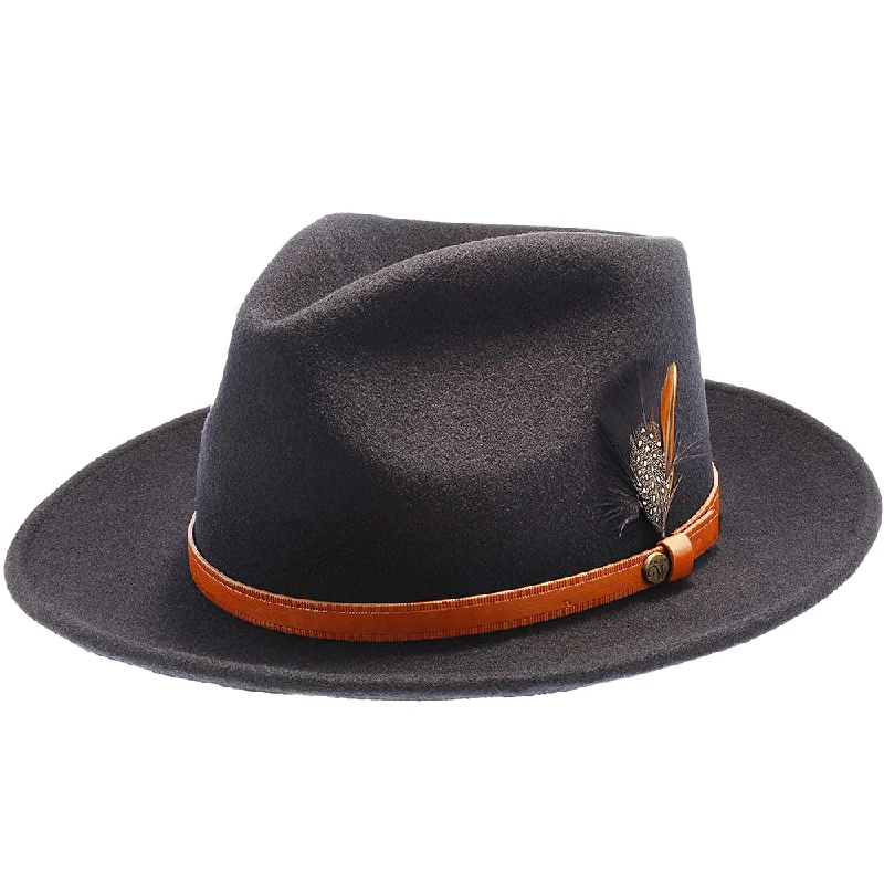 Classic felt hat for vintage-inspired outfits -Seville - Walrus Hats Wool Fedora Hat