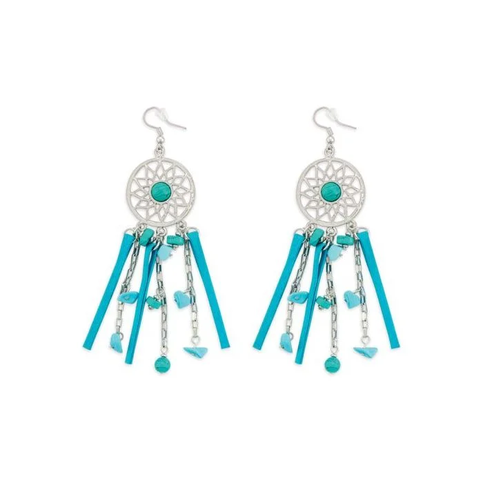 Square Drop Earrings for Modern -Dreamcatcher Cascade Earrings