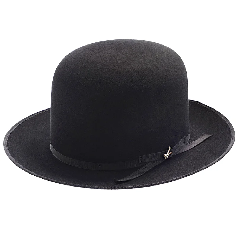 Black felt hat for sleek minimalist looks -Premier Stratoliner - Stetson Fur Felt Fedora Hat