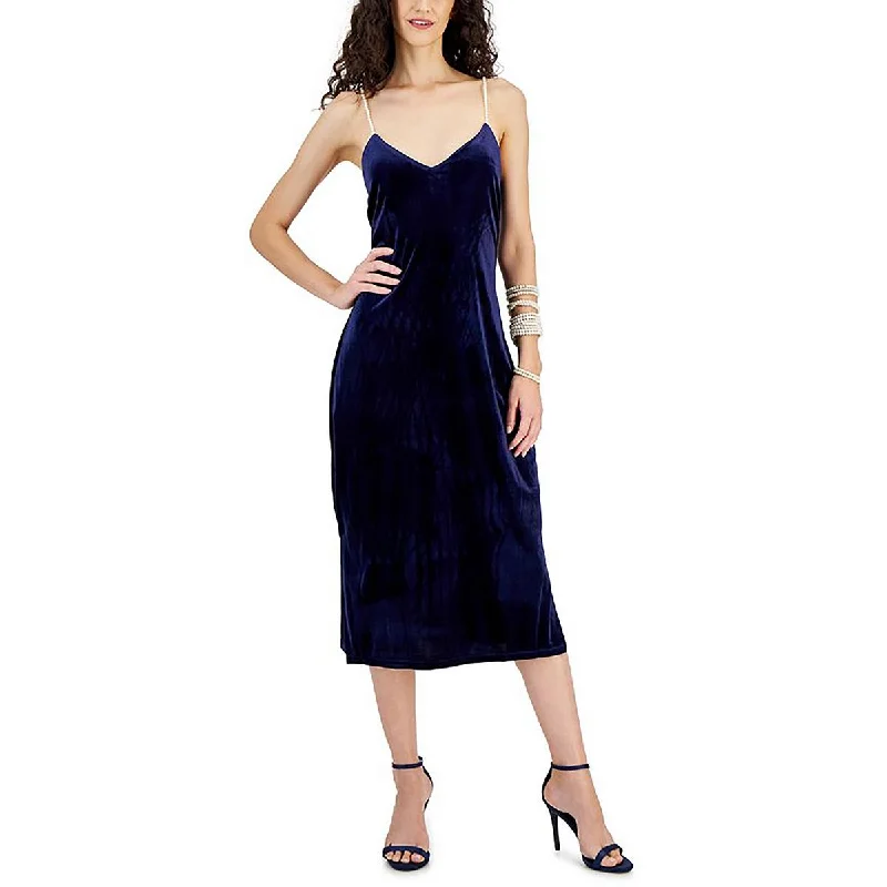 Contemporary Dresses for Fashion -Sam Edelman Womens Embellished Mid Calf Midi Dress