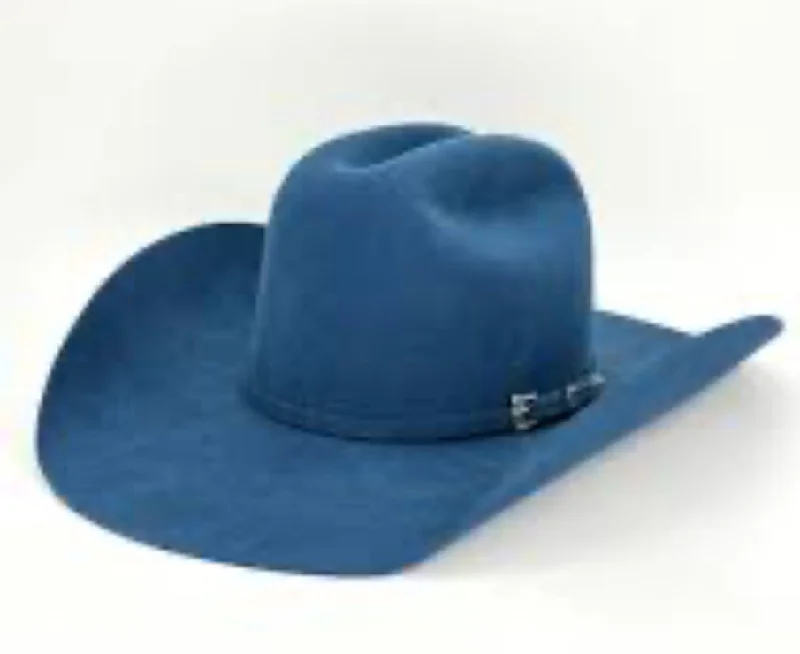 Classic wool felt hat for enduring style -Serratelli - Yale Blue