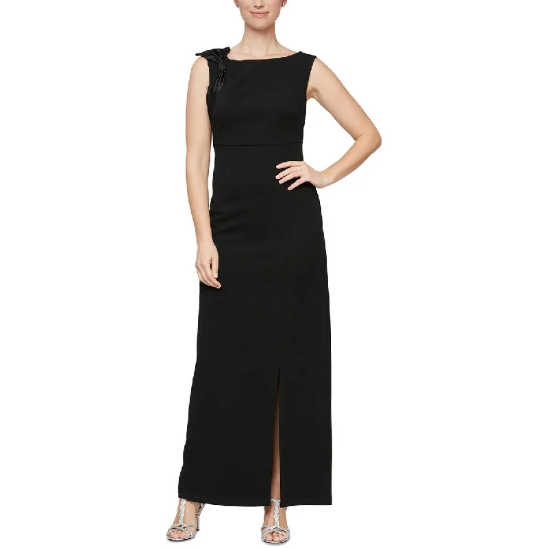 Maxi Dresses for Elegant Style -SLNY Womens Scuba Crepe Long Maxi Dress