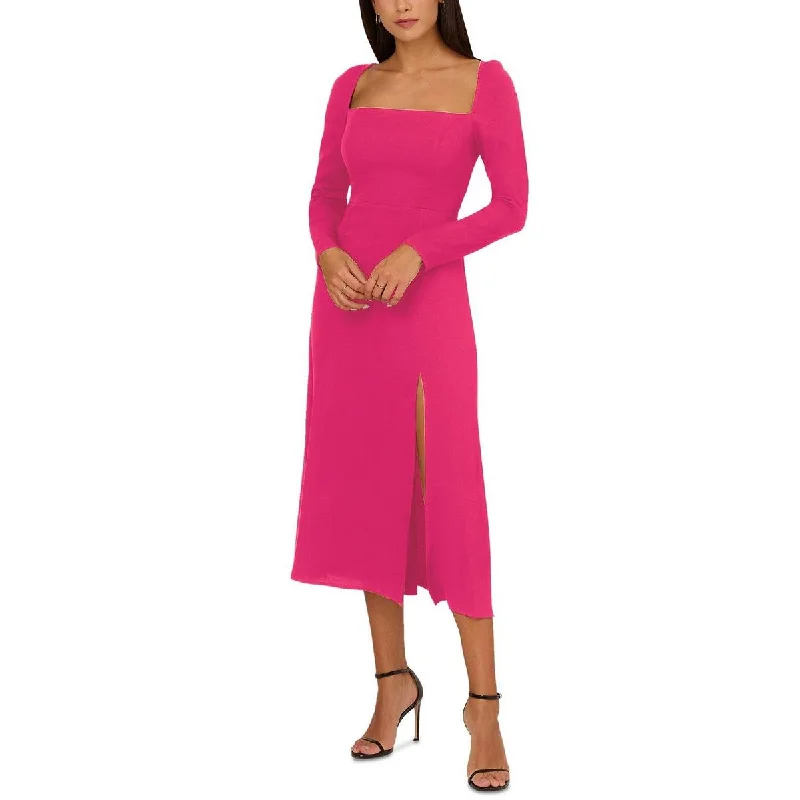 Work Dresses for Professional -Adrianna Papell Womens Crepe Smocked Sheath Dress