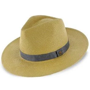 Classic black felt hat for versatile wear -Big Catch - Walrus Hats Natural Paper Braid Straw Fedora Hat w/ Band