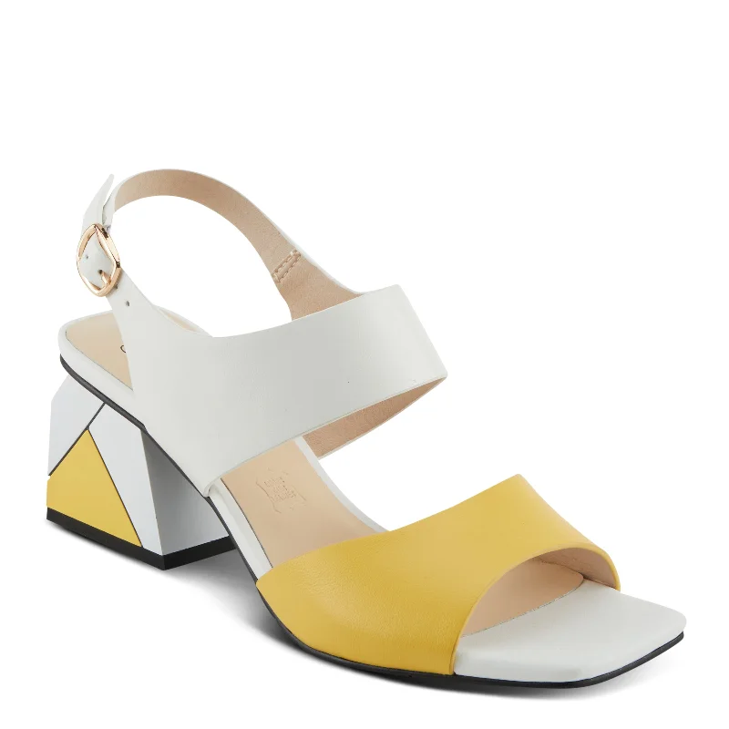 High-heeled sandals for women with wedge design and stylish straps-AZURA CHECKMATE SANDALS