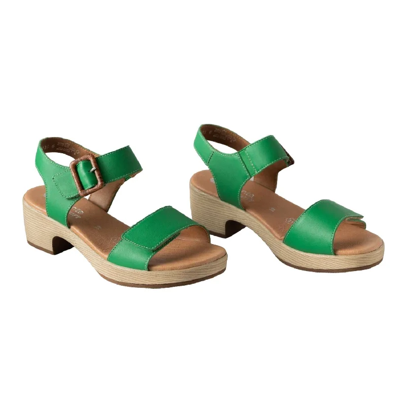 Comfortable sandals for women with padded straps and soft footbed for long wear-Dress Sandals In Apple Green