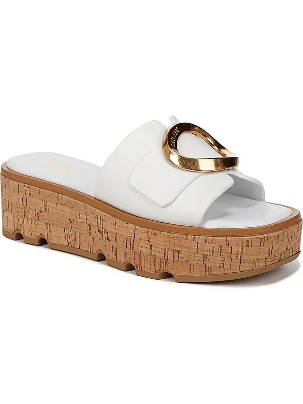 Trendy sandals for men with suede straps and minimalistic design for everyday wear-Hoda Womens Leather Embellished Flatform Sandals