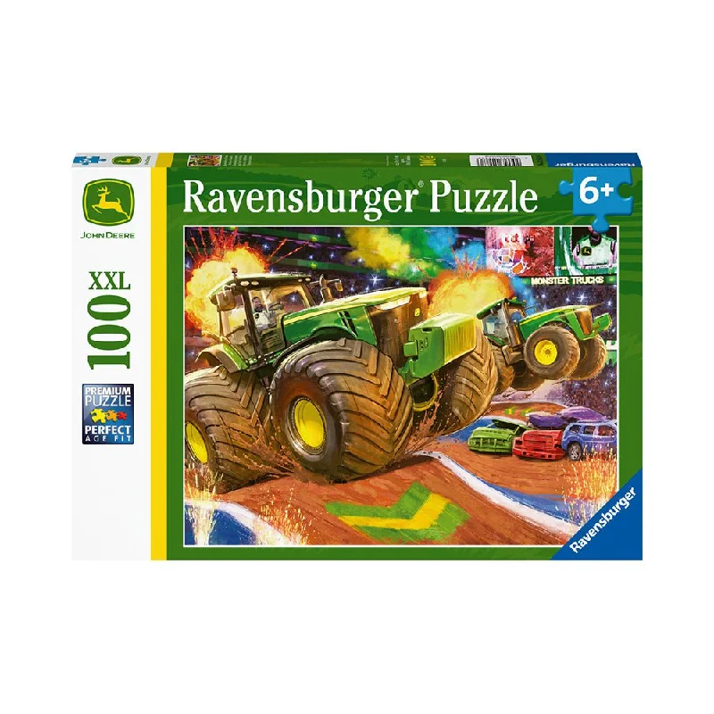 Stylish sandals for women with wide ankle straps and buckle detailing for fashionable look-Ravensburger John Deere Big Wheels 100pc Puzzle