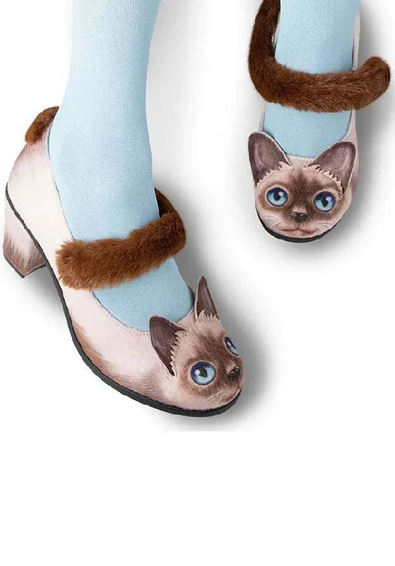 Casual sandals for men with adjustable straps and breathable material for comfort-Siamese Cat | MID HEELS**