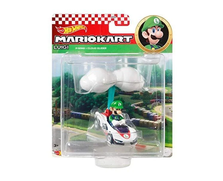 Comfortable sandals for women with plush straps and flexible soles for daily use-Super Mario X Hot Wheels: Luigi Glider Car