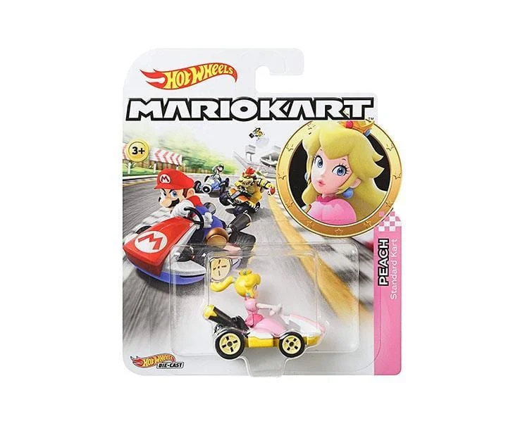 Comfortable sandals for men with slip-resistant soles and adjustable straps for comfort-Super Mario X Hot Wheels: Princess Peach