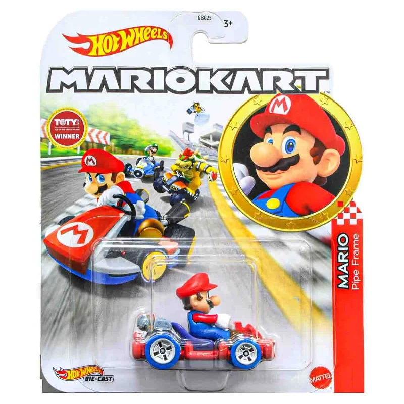 High-heeled sandals for women with open-toe design and fashionable embellishments-Hot Wheels Mario Kart Mario Pipe Frame Kart