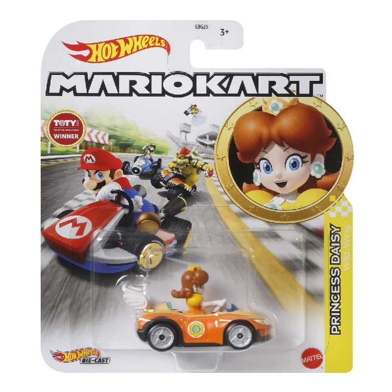 Casual sandals for women with bohemian-style straps and flat sole for comfort-Hot Wheels Mario Kart: Princess Daisy Wild Wing