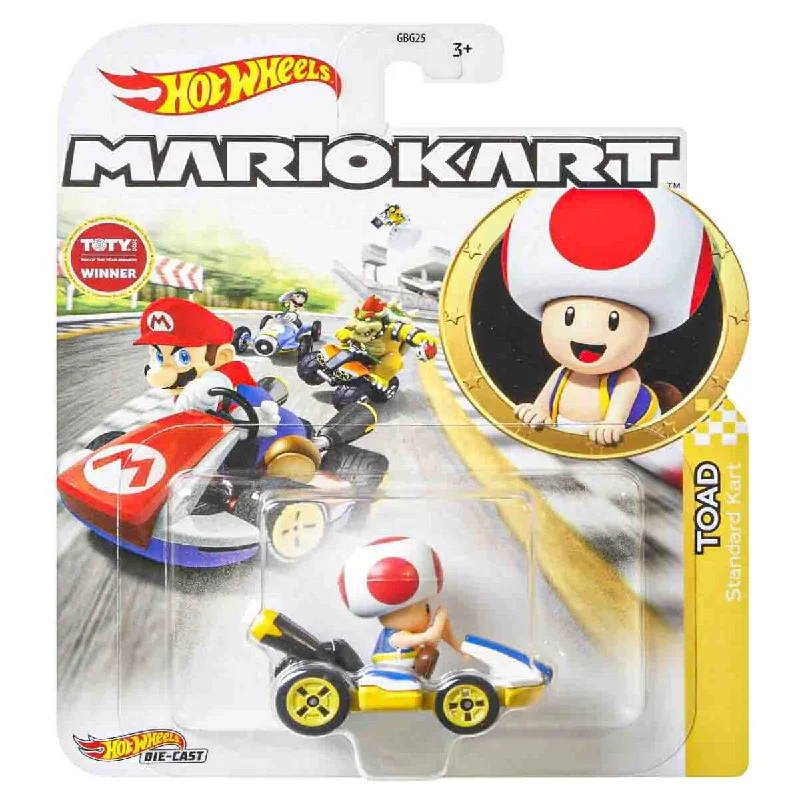 Trendy sandals for women with lace-up details and bold color accents for style-Hot Wheels Mario Kart Toad Standard Kart