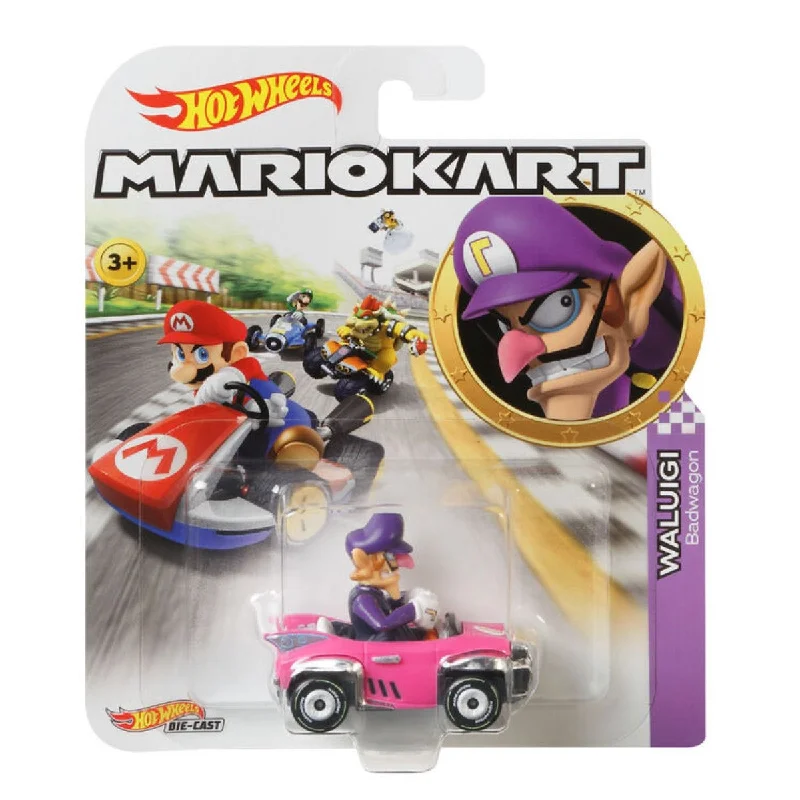 Stylish sandals for men with open-toe design and adjustable back straps for fit-Hot Wheels Mario Kart: Waluigi Badwagon Vehicle