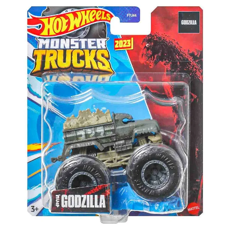 Trendy sandals for women with wedge heels and strappy design for casual chic-Hot Wheels Monster Trucks 2023: Godzilla Vehicle