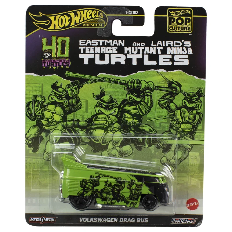 Elegant sandals for evening events with satin finish and embellished details-Hot Wheels Pop Culture: Teenage Mutant Ninja Turtles Volkswagen Drag Bus