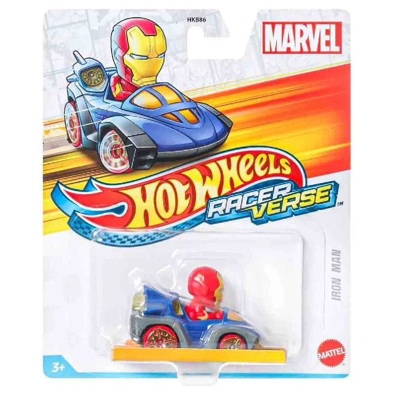 Comfortable sandals for women with padded footbed and slip-resistant soles-Hot Wheels Racer Verse: Marvel Iron Man Vehicle