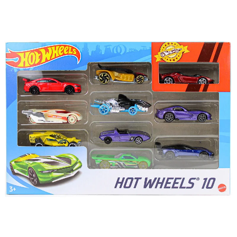 Fashionable sandals for men with athletic-inspired design and lightweight feel-Hot Wheels 10 Car Pack (styles vary)