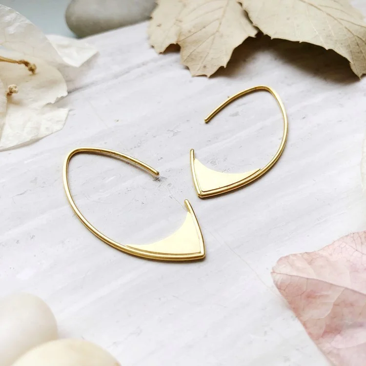 Hoop earrings with intricate designs for a unique and artistic appearance-Lilette Earrings Gold