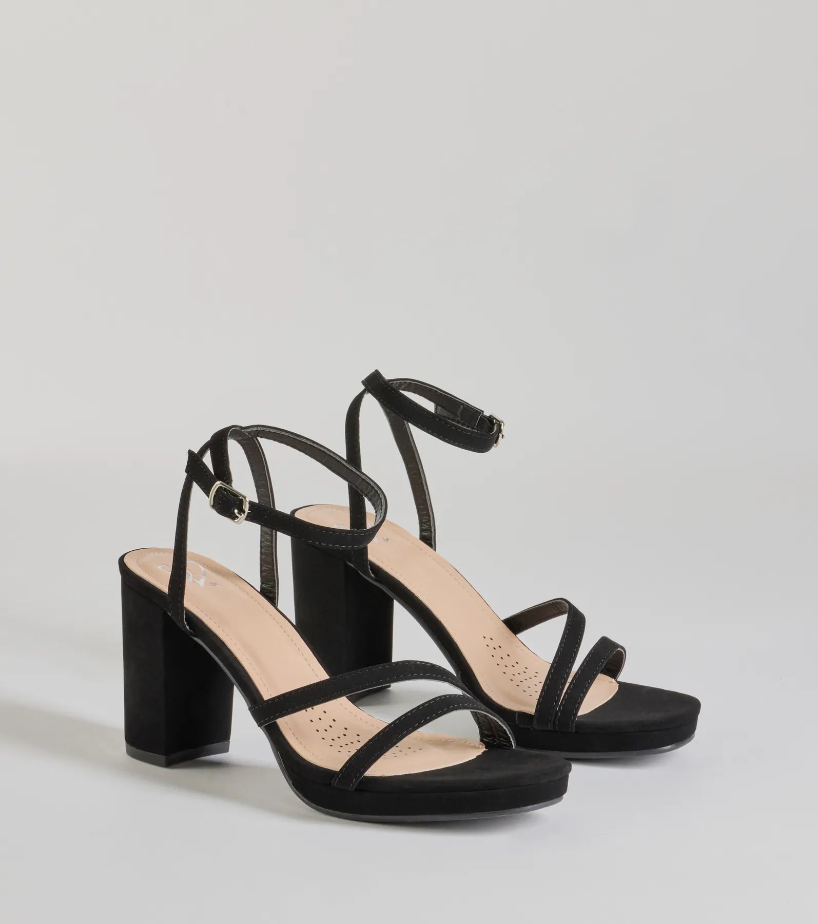 High-heeled sandals for women with wedge design and stylish straps-Stylish Slay Strappy Platform Block Heels